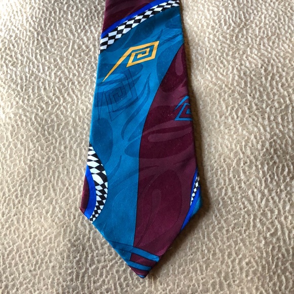 Angelica retro-look necktie Made in USA polyester - Picture 2 of 4